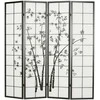 Homestyle4U Kambario pertvara, 176x2x179 cm, juoda