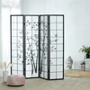 Homestyle4U Kambario pertvara, 176x2x179 cm, juoda