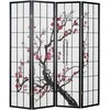 Homestyle4U Kambario pertvara, 176x2x179 cm, juoda, balta, raudona