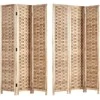 Homestyle4U Kambario pertvara, 120x2x170 cm, ruda