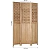 Homestyle4U Kambario pertvara, 120x2,2x170 cm, ruda
