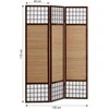 Homestyle4U Kambario pertvara, 132x2.2x175 cm, ruda