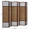 Homestyle4U Kambario pertvara, 264x2.2x175 cm, ruda