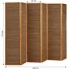 Homestyle4U Kambario pertvara, 264x2.2x175 cm, ruda