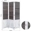 Homestyle4U Kambario pertvara, 120x2x170 cm, ruda, balta