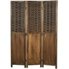 Homestyle4U Kambario pertvara, 120x2x170 cm, ruda