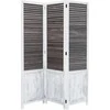 Homestyle4U Kambario pertvara, 120x2x170 cm, ruda, balta