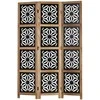 Homestyle4U Kambario pertvara, 120x2x170 cm, juoda, ruda