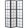 Homestyle4U Kambario pertvara, Shoji sulankstoma 3 dalių, 132x2,2x175 cm, juoda