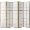 Homestyle4U Kambario pertvara, 220x2.2x175 cm, balta