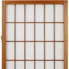 Homestyle4U Kambario pertvara, Shoji sulankstoma, 264x2.2x175 cm, ruda
