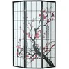 Homestyle4U Kambario pertvara, 132x2x179 cm, juoda, balta, raudona