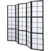Homestyle4U Kambario pertvara, 220x2,2x175 cm, juoda