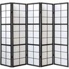 Homestyle4U Kambario pertvara, 220x2,2x175 cm, juoda