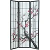 Homestyle4U Kambario pertvara, 132x2x179 cm, juoda, balta, raudona