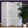 Homestyle4U Kambario pertvara, 176x2.2x175 cm, balta