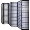 Homestyle4U Kambario pertvara, 264x2,2x175 cm, juoda