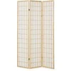Homestyle4U Kambario pertvara, Shoji 3 dalių sulankstoma, 132x2,2x175 cm, ruda