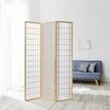 Homestyle4U Kambario pertvara, Shoji 3 dalių sulankstoma, 132x2,2x175 cm, ruda