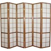 Homestyle4U Kambario pertvara, Shoji sulankstoma, 264x2.2x175 cm, ruda
