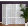 Homestyle4U Kambario pertvara, Shoji 5 dalių sulankstoma, 220x2.2x175 cm, balta