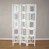 Homestyle4U Kambario pertvara, nuotraukų stendas, 93x2x161 cm, balta
