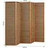 Homestyle4U Kambario pertvara, 220x2.2x175 cm, ruda