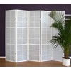 Homestyle4U Kambario pertvara, Shoji 5 dalių sulankstoma, 220x2.2x175 cm, balta