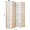 Homestyle4U Kambario pertvara, 176x2.2x175 cm, ruda