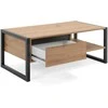 Homestyle4U Kavos staliukas, 100x55x40 cm, pilka