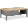 Homestyle4U Kavos staliukas, 110x40,5x60 cm, pilka