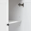 Homestyle4U Komoda, 122.5x82x42 cm, Balta