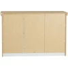 Homestyle4U Komoda, 122.5x82x42 cm, Balta