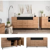 Homestyle4U Komoda, 180x41.8x90.4 cm, ruda