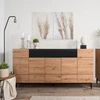 Homestyle4U Komoda, 180x41.8x90.4 cm, ruda