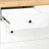 Homestyle4U Komoda, 92.5x82x42 cm, Balta, Ruda