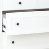 Homestyle4U Komoda, 92.5x82x42 cm, Balta, Ruda