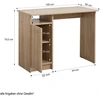 Homestyle4U Kompiuterio stalas, 100x74.5x50 cm, rudas