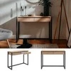Homestyle4U Konsolinis stalas, 100x35x75 cm, rudas, pilkas