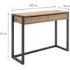 Homestyle4U Konsolinis stalas, 100x35x75 cm, rudas, pilkas