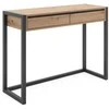Homestyle4U Konsolinis stalas, 100x35x75 cm, rudas, pilkas