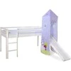 Homestyle4U Dviaukštė lova, 207.5x228x219.5 cm, balta