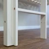 Homestyle4U Dviaukštė lova, 207.5x161.5x96.5 cm, juoda ir balta