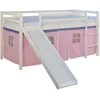 Homestyle4U Loft lova, 207.5x110x219.5 cm, rožinė
