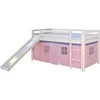 Homestyle4U Loft lova, 207.5x110x219.5 cm, rožinė