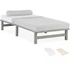 Homestyle4U Lova, 90x28x200 cm, Pilka