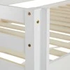 Homestyle4U Dviaukštė lova, 207.5x110x217.5 cm, balta, žalia