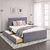 Homestyle4U Lova, 125x214 cm, pilka