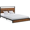 Homestyle4U Lova, 145x94.5x210 cm, juoda