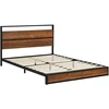 Homestyle4U Lova, 145x94.5x210 cm, juoda